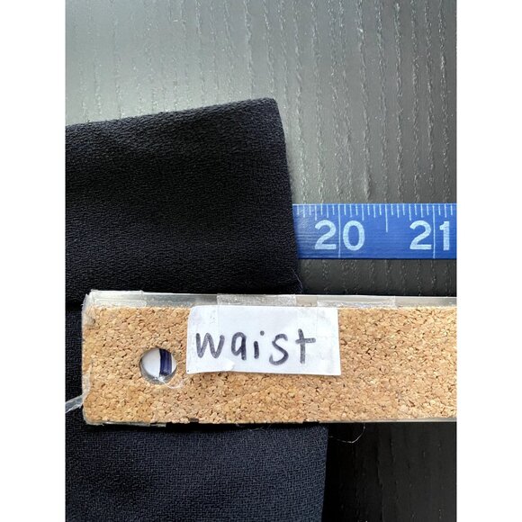 Talbots Woman's Black Wide Leg Trousers Size 16 Career Office Minimal Capsule - Picture 3 of 14